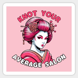 Geisha hairstylist for beauticians Sticker